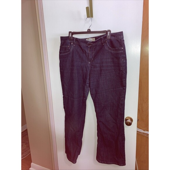 Just My Size Pants Womens 18W Short Classic Fit Twill Stretch Jeans Boot Cut - Picture 1 of 4